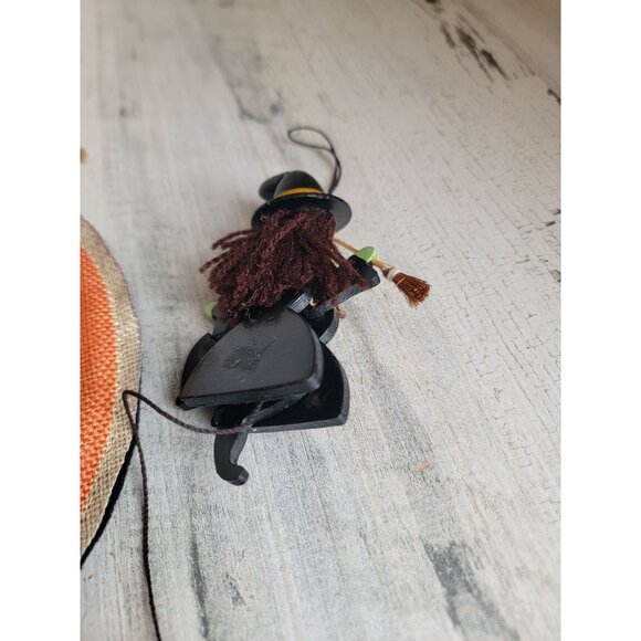 Halloween unique black cat pull strong witch ornament‎ Xmas set - Picture 5 of 6